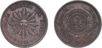 Uruguay 2 Centésimos Uruguay Oriental Republic of Uruguay 1869 A 2 Centésimos Bronze (3000000) 10.41g XF KM 12 SA 16 SA 19 CG 17 CG 18 -