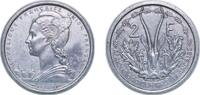 French Equatorial Africa 2 Francs French Equatorial Africa French colonies Federation 1948 2 Francs Aluminium Paris Mint (5040000) 2.19g UNC KM 7 Schön 7 PCGS 414 -