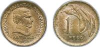 Uruguay 1 Peso Uruguay Oriental Republic of Uruguay 1968 So 1 Peso Nickel brass (103200000) 1.98g UNC KM 49 SA 90 CG 90 Schön 33 -