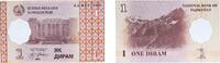 Tajikistan 1 Diram Tajikistan 1999 1 Diram Paper UNC P 10 -