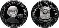 Philippines 50 Pesos Philippines Republic 1979 50 Piso (Year of the Child) Silver (.925) (27000) 27.4g PF KM 229 Schön 70 -