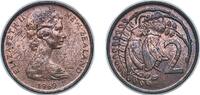 New Zealand 2 Cents New Zealand 1969 2 Cents - Elizabeth II (2nd portrait) Bronze 3.95g UNC KM 32 -