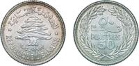 Lebanon 50 Piastres 1952 Lebanon Republic 1952 50 Qirshā / Piastres Silv... 16,50 EUR  plus 12,00 EUR verzending