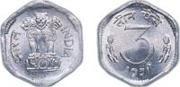 India 3 Paise India Republic 1971 3 Paise Aluminium Bombay Mint (203100000) 1.25g UNC KM 14 -