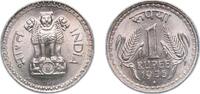 India 1 Rupee India 1975 1 Rupee Copper-nickel (75% Copper, 25% Nickel) Calcutta Mint 8g UNC KM 78 -