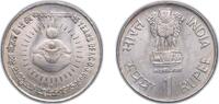 India 1 Rupee India 1990 1 Rupee (I.C.D.S. Anniversary) Copper-nickel (75% Copper, 25% Nickel) Hyderabad Mint 6.05g UNC KM 86 -