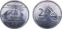 India 2 Rupees India Republic 2008 ♦ 2 Rupees Stainless steel Mumbai / Bombay Mint 5.65g UNC KM 327 -