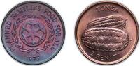 Tonga 2 Seniti Tonga Kingdom 1975 2 Seniti - Taufa'ahau Tupou IV (FAO) Bronze Royal Australian Mint (400000) 3.89g UNC KM 43 Schön 28 -