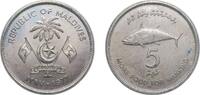 Maldives 5 Rufiyaa Maldives Second Republic AH1397 - 1977 5 Rufiyaa (FAO) Copper-nickel Royal Mint (15000) 19.2g UNC KM 55 -