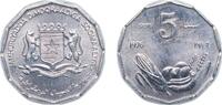 Somalia 5 Senti Somalia Democratic Republic 1976 5 Senti (FAO) Aluminium-magnesium (97.6% Aluminium, 2.4% Magnesium) Royal Mint (18500000) 0.9g -