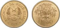 Guinea-Bissau 1 Peso Guinea-Bissau Republic 1977 1 Peso (FAO) Nickel brass (79% Copper, 20% Zinc, 1% Nickel) Royal Mint (7000000) 4g UNC KM 18 Schön -
