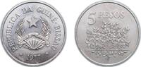 Guinea-Bissau 5 Pesos Guinea-Bissau Republic 1977 5 Pesos (FAO) Copper-nickel (75% Copper, 25% Nickel) Royal Mint (6000000) 8g UNC KM 20 Schön 20 -