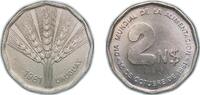 Uruguay 2 Nuevos Pesos Uruguay Oriental Republic of Uruguay 1981 2 Nuevos Pesos (FAO) Copper-nickel Casa da Moeda do Brasil Mint (95000000) 7.1g UNC KM -