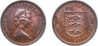 Jersey 1 Penny Jersey British dependency 1971 1 New Penny - Elizabeth II (2nd portrait) Bronze (4500000) 3.5g AU KM 30 -