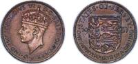Jersey 1⁄24 Shilling Jersey British dependency 1937 1⁄24 Shilling - George VI Bronze (72000) 5.67g XF KM 17 -