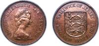 Jersey 2 Pence Jersey British dependency 1971 2 New Pence - Elizabeth II (2nd portrait) Bronze (2225000) 7.1g AU KM 31 -