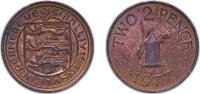 Guernsey 2 Pence Guernsey British dependency 1977 2 Pence - Elizabeth II Bronze (700000) 7.12g UNC KM 28 -