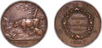 France France Third Republic 1896 Medal - Concours; Ville de Reuilly, Indre Bronze 32.61g XF Rim Damage -