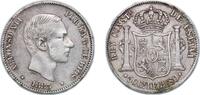 Philippines 50 Centavos Philippines Spanish colony 1885 50 Centavos - Alfonso XII Silver (.835) Manila Mint (22721818) 12.95g XF KM 150 -