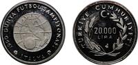 Turkey 20 000 Lira Turkey Republic 1990 20 000 Lira (World Cup) Silver (.925) (12959) 23.43g PF KM 992 -