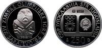 Yugoslavia 250 Dinars Yugoslavia Socialist Federal Republic 1983 250 Dinara (Winter Olympics 1984 - Artifact) Silver (.925) (110000) 17.16g PF KM 100 -
