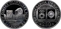 Yugoslavia 250 Dinars Yugoslavia Socialist Federal Republic 1983 250 Dinara (Winter Olympics 1984 - Radimlja tombstones) Silver (.925) (110000) 16.85g -