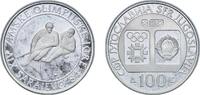 Yugoslavia 100 Dinars Yugoslavia Socialist Federal Republic 1982 100 Dinara (Winter Olympics 1984 - Ice Hockey) Silver (.925) (110000) 13.08g PF KM 90 -