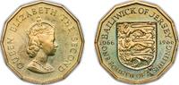 Jersey ¼ Shilling Jersey British dependency 1966 ¼ Shilling - Elizabeth II (Battle of Hastings) Nickel brass Royal Mint (Tower Hill) (1200000) 6.8 -