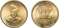 Republic of the Congo (Léopoldville) (1960-1971) 1 Zaire Zaire (1971-1997) Republic 1987 1 Zaïre Brass 4.92g UNC KM 13 Schön 59 -