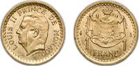 Monaco 1 Franc Monaco Principalty 1943 1 Franc - Louis II Copper-aluminium Monnaie de Paris Mint (1589135) 4g UNC KM 120a Gad 1789 MC132 -