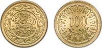 Tunisia 100 Millimes Tunisia Republic 1983 (AH1403) 100 Millimes (non-magnetic) Brass Royal Mint 7.46g UNC KM 309 Schön 207 -