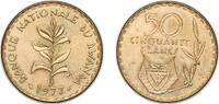 Rwanda 50 Francs Rwanda Republic 1977 50 Francs Brass Monnaie de Paris (9000000) 10.04g UNC KM 16 Schön 18 -