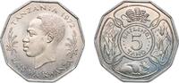 Tanzania 5 Shilingi Tanzania Republic 1972 5 Shilingi (FAO) Copper-nickel (75% Copper, 25% Nickel) Royal Mint, Llantrisant (8000000) 13.61g UNC KM 6 -