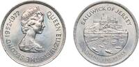 Jersey 25 Pence Jersey British dependency 1977 25 Pence - Elizabeth II (Silver Jubilee) Copper-nickel 28.27g UNC KM 44 -