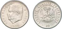Haiti 10 Centimes Haiti Second Republic 1975 10 Centimes (FAO) Nickel brass (70% Copper, 18% Zinc, and 12% Nickel) United States Mint of San Franc -