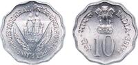 India 10 Paise India Republic 1974 ♦ 10 Paise (FAO - Planned Families, Food for All) Aluminium Mumbai Mint (146070000) 2.3g BU KM 28 -