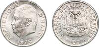 Haiti 20 Centimes Haiti Second Republic 1975 20 Centimes (FAO) Nickel brass (70% Copper, 18% Zinc, and 12% Nickel) (4000000) 7.6g BU KM 100 Schön -