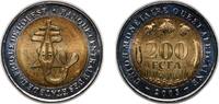 Western African States 200 Francs CFA Western African States 2003 200 Francs CFA Bimetallic: brass centre in copper-nickel ring 6.97g BU KM 14 Schön 24 -