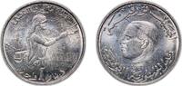 Tunisia 1 Dinar Tunisia Republic 1983 1 Dinar (Habib Bourguiba) Copper-nickel 9.9g BU KM 304 Schön 243 -