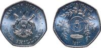 Uganda 5 Shillings Uganda Republic 1987 5 Shillings Nickel plated steel 3.52g UNC KM 29 -