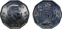 Tanzania 5 Shilingi Tanzania Republic 1993 5 Shilingi Nickel plated steel 8.36g BU KM 23a Schön 25a -