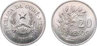 Guinea-Bissau 20 Pesos Guinea-Bissau Republic 1977 20 Pesos (FAO) Copper-nickel (75% Copper, 25% Nickel) (2500000) 13.03g BU KM 21 Schön 21 -