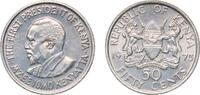 Kenya 50 Cents Kenya 1975 50 Cents (With legend) Copper-nickel (75% Copper, 25% Nickel) (8000000) 3.96g BU KM 13 -