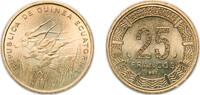 Equatorial Guinea 25 Francos CFA Equatorial Guinea Republic 1985 25 Francos CFA Aluminium bronze 7.8g BU KM 60 -