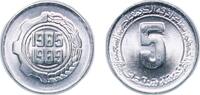 Algeria 5 Centimes Algeria People's Democratic Republic 1985 5 Centimes (FAO) Aluminium (95% Aluminium, 5% Magnesium) 1.51g BU KM 116 Schön 28 -