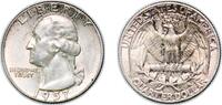 United States ¼ Dollar United States Federal republic 1957 ¼ Dollar Washington Silver Quarter Silver (.900) United States Mint of Philadelphia 6.35g -