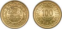 Tunisia 100 Millimes Tunisia Republic 1983 100 Millimes (non-magnetic) Brass Royal Mint 7.46g BU KM 309 Schön 207 -