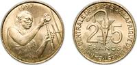 Western African States 25 Francs CFA Western African States 1997 25 Francs CFA (FAO) Aluminium bronze Monnaie de Paris Mint (21940800) 7.8g BU KM 9 Schön 19 -