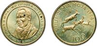 Tanzania 100 Shilingi Tanzania Republic 1993 100 Shilingi Brass plated steel Royal Mint 9.13g BU KM 32 Schön 35 -