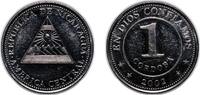 Nicaragua 1 Córdoba Nicaragua Republic 2002 1 Córdoba Nickel clad steel Royal Mint of Spain 6.25g UNC KM 101 Schön 98 -